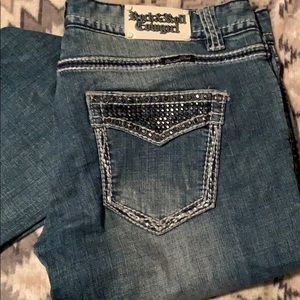 Rock and Roll Cowgirl Jean capris 32